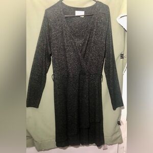 Anthropologie Cloud Fleece Sat/Sun Faux Wrap Dress~SZ M~